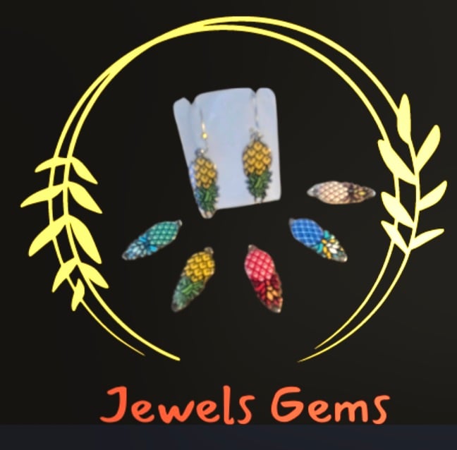 Image of Upside down pineapple earings