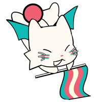Trans moogle charm
