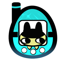 Mametchi charm/pin