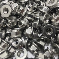 Image 5 of M6 - NEW STYLE S/S -NON Serrated Flange-Metal Lock nut - #850 - 10