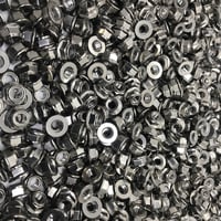 Image 2 of M8 - NEW STYLE S/S -NON Serrated Flange-Metal Lock nut - #852 - 8