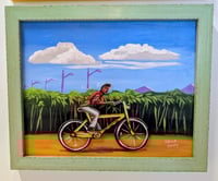 Riding by the highway 