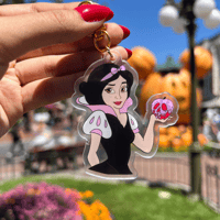 Image 1 of Spooky Snow Princess Bag Charm