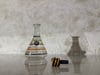 (21+) Upcycled Anchor Hocking Rainbow Striped Beaker Glass Water Smokeware Decanter