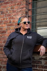 Image 4 of Charcoal Heather BoG Zip-Up Hoodie