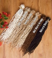 Image 2 of Alpaca Wool Dreadlocks - Natural Black