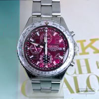 Image 2 of 2005 Seiko Flightmaster Red Quartz Chronograph (7t92-0CF0)