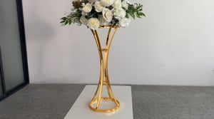 Image of Flower Vase /Stand gold  80 cm tall 