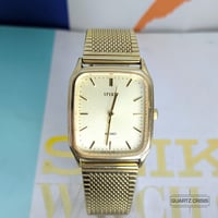 Image 3 of 1992 Seiko Spirit 'Tank' High-Accuracy Quartz Gold Dress Watch (5E31-5B5A)
