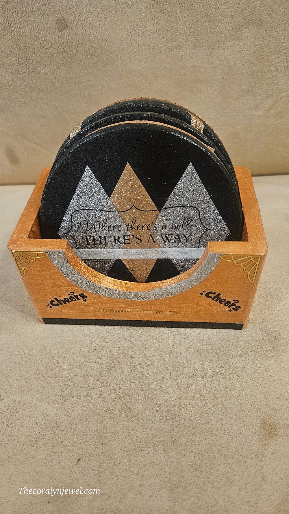 Image of Set of 4 unique round coasters 2 themes to choose from