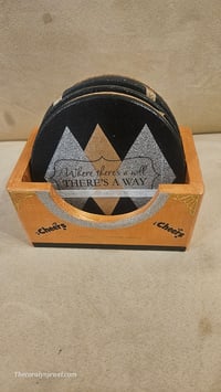 Image 3 of Set of 4 unique round coasters 2 themes to choose from