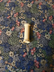 Image of Handkerchief - small - delicious flowers, berries and is that a bird I see?