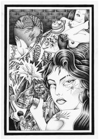 Fine Line Fantasy Print