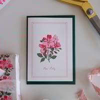 Image 1 of New Baby Girl Card – Pink Floral 
