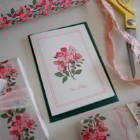 Image 2 of New Baby Girl Card – Pink Floral 