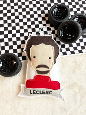Image of Handmade Felt F1 Driver Decorations