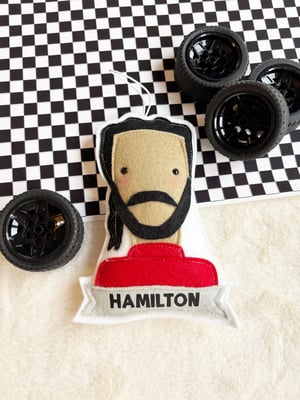 Image of Handmade Felt F1 Driver Decorations