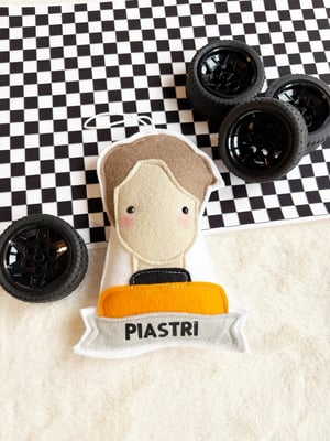 Image of Handmade Felt F1 Driver Decorations