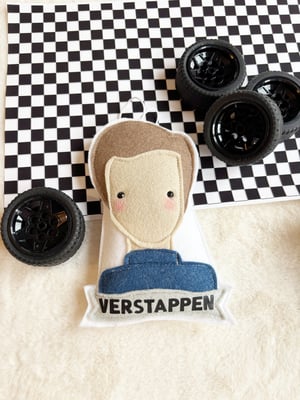 Image of Handmade Felt F1 Driver Decorations