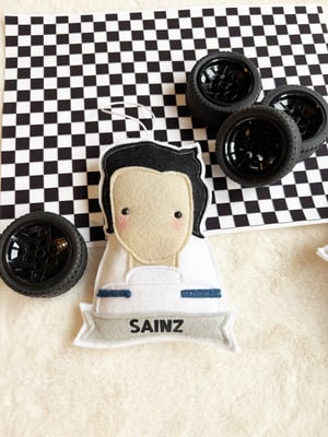 Image of Handmade Felt F1 Driver Decorations