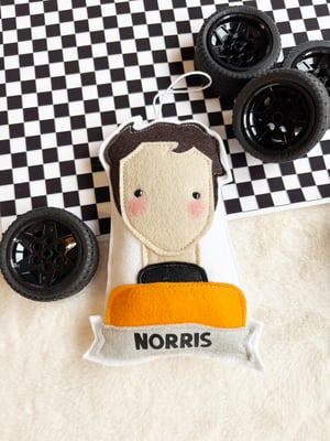 Image of Handmade Felt F1 Driver Decorations