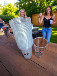 Image 5 of 16oz Plastic Disposible Texit Party Cups