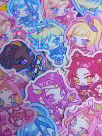 Image 2 of star guardian glitter stickers