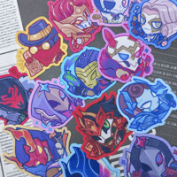 Image 1 of mini jhins sticker set