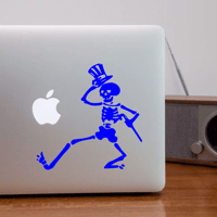 Image 2 of Dancing Skeleton Vinyl Decal