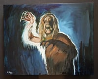 Image 2 of "Bark At The Moon" - Oil Painting