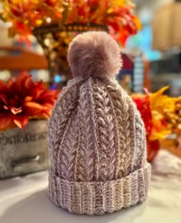 Image 2 of Wheat Stitch Beanie (Child to Small Adult)