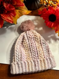 Image 3 of Wheat Stitch Beanie (Child to Small Adult)