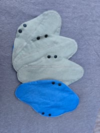 Image 2 of Undyed Flax Linen Regular Pads- Waterproof Backing
