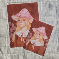 Image 3 of Mushroom Elf Art Print