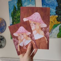 Image 2 of Mushroom Elf Art Print