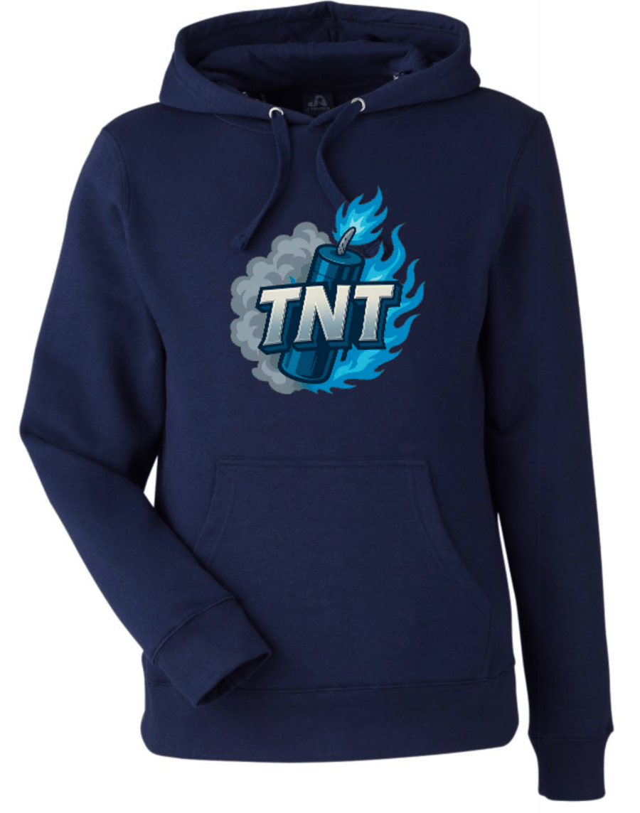 Image of TNT 2025/navy hoodie/NAME AND NUMBER ON BACK/ADULT/dynamite