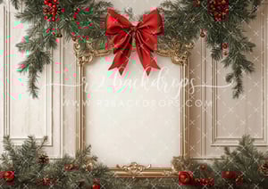 Image of Studio Holiday Mini Framed with a Bow with Santa 11/15