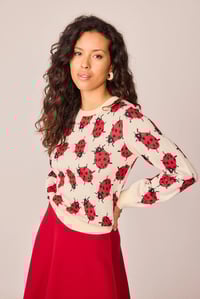 Image 2 of Jersey mariquitas blanco