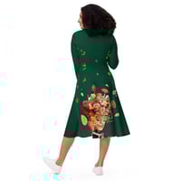 Image 5 of  Autumn Night - Long Sleeve Dress With Pockets - Ltd Edition - Forest Green