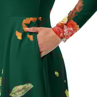 Image 9 of  Autumn Night - Long Sleeve Dress With Pockets - Ltd Edition - Forest Green