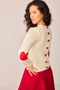 Image 2 of Jersey corazón blanco