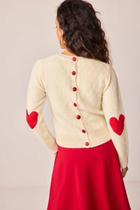 Image 1 of Jersey corazón blanco