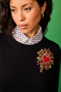 Image 2 of Jersey corazón cristal