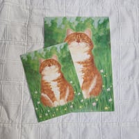 Image 2 of Happy Cat Art Print