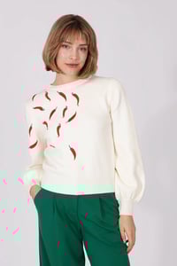 Image 1 of Jersey pimientos blanco