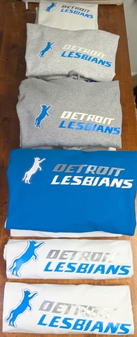 Image 1 of Detroit Lesbians - Lions lookalike cozy crewneck
