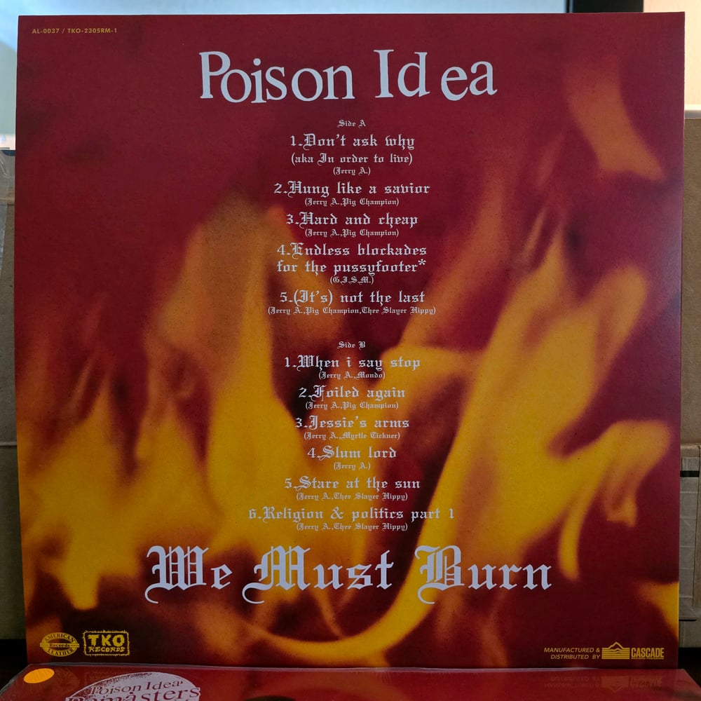 Poison Idea - We Must Burn