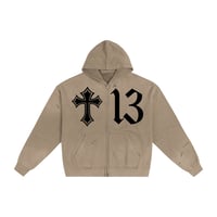 Image 1 of LA VIRGENCITA Zip Up Hoodie