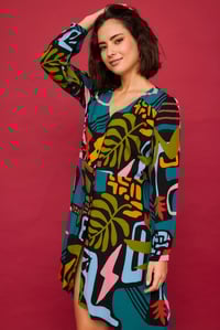 Image 2 of Vestido corto fantasía colores