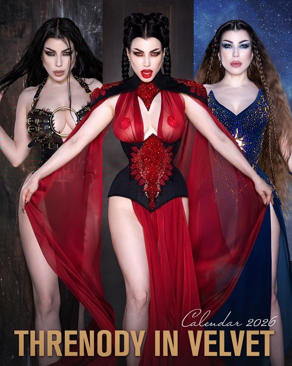 THRENODY IN VELVET LUXURY SIGNED CALENDAR 2026
